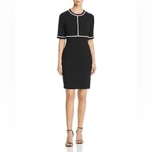 Karl Lagerfeld Paris Pearl-Trim Dress Size 14